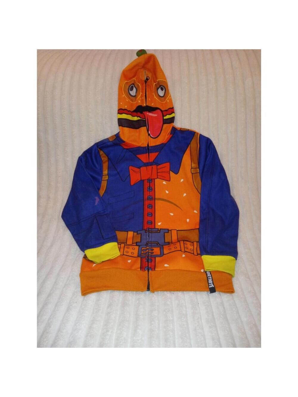 Fortnite Boys Durburger Full Zip Cosplay Hoodie Boys Size Medium 8